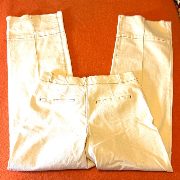 Zara ecru low rise topstitched bootcut jeans NWT - Picture 13 of 14